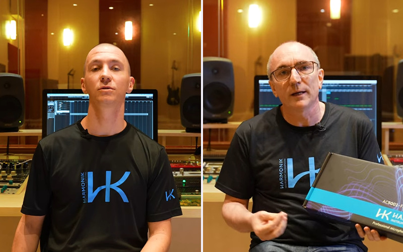 Fotografia ilustrativa da Harmonik gravando conteúdo com roteiro da Âme Storytelling